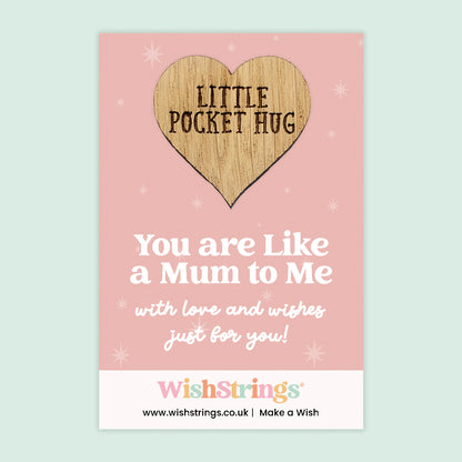 Female Relations Pocket Hug Collection | Wooden Heart Keepsakes for Mum, Sister & Daughter | Handmade Thoughtful Gifts