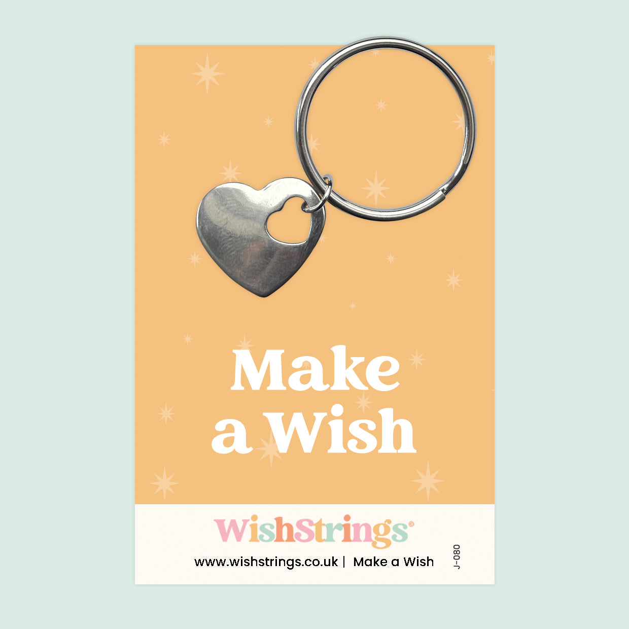 Make A Wish - Heart Keyring – WishStrings