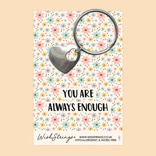 Always Enough - Heart Keyring