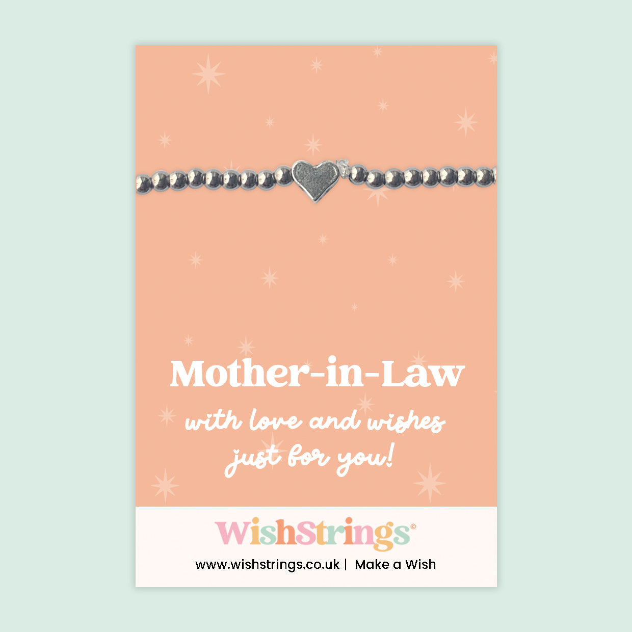 Mother-in-Law - Heart Stretch Bracelet