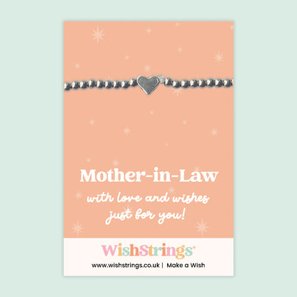 Mother-in-Law - Heart Stretch Bracelet