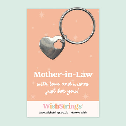 Mother-in-Law - Heart Keyring