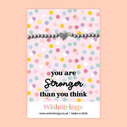 You Are Stronger Than You Think - Heart Stretch Bracelet