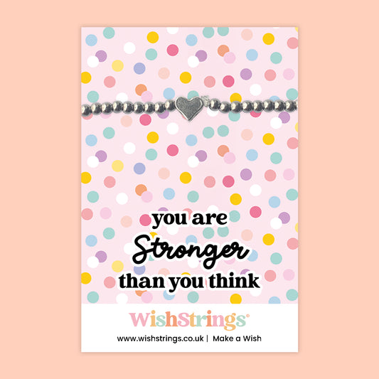You Are Stronger Than You Think - Heart Stretch Bracelet