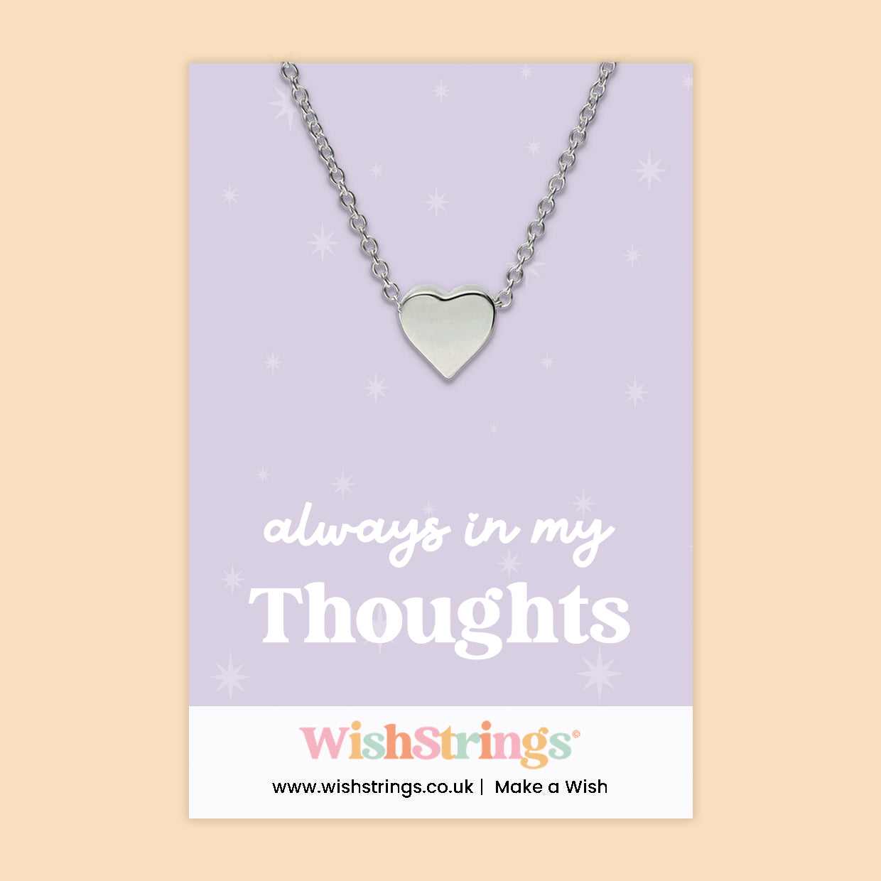 Always In My Thoughts - Heart Necklace