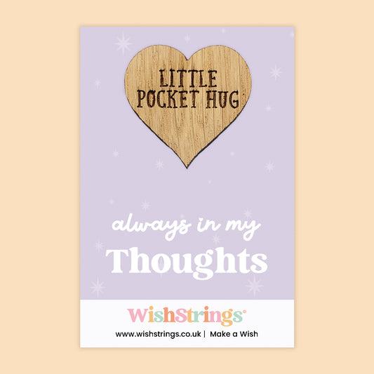 Pocket Hug – Always In My Thoughts | Thoughtful Token Gift for Support & Care | Mini Keepsake to Show You’re There