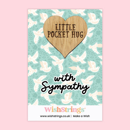 Sent with Comfort & Care Collection – 6 Pocket Hugs & 6 WishStrings | Sympathy & Support Gifts | Handmade Keepsakes