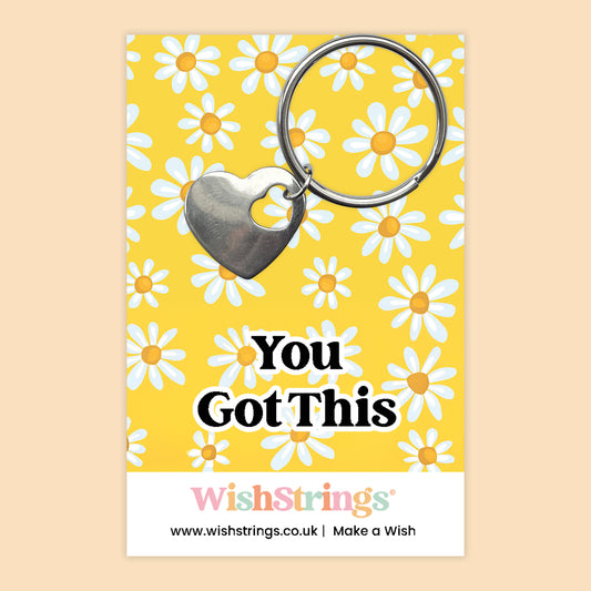 You Got This - Heart Keyring