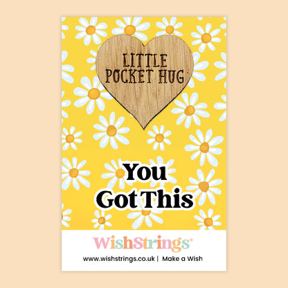 Pocket Hug - You Got This | Motivational Gift for Positivity & Success | Keepsake Token for Sending Hugs, Good Luck & Encouragement