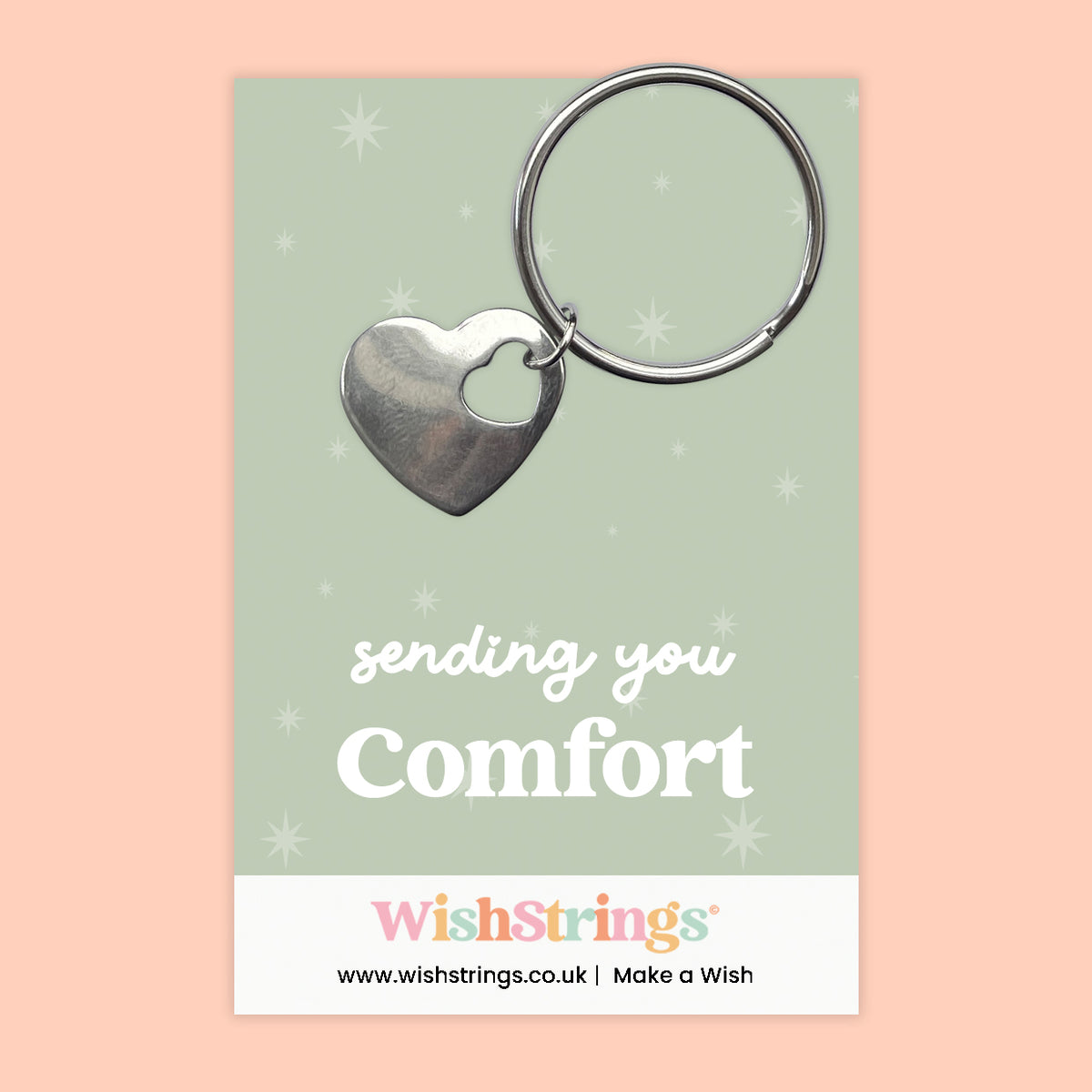 Sending You Comfort - Heart Keyring