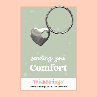 Sending You Comfort - Heart Keyring