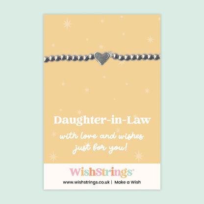 Daughter-in-Law - Heart Stretch Bracelet