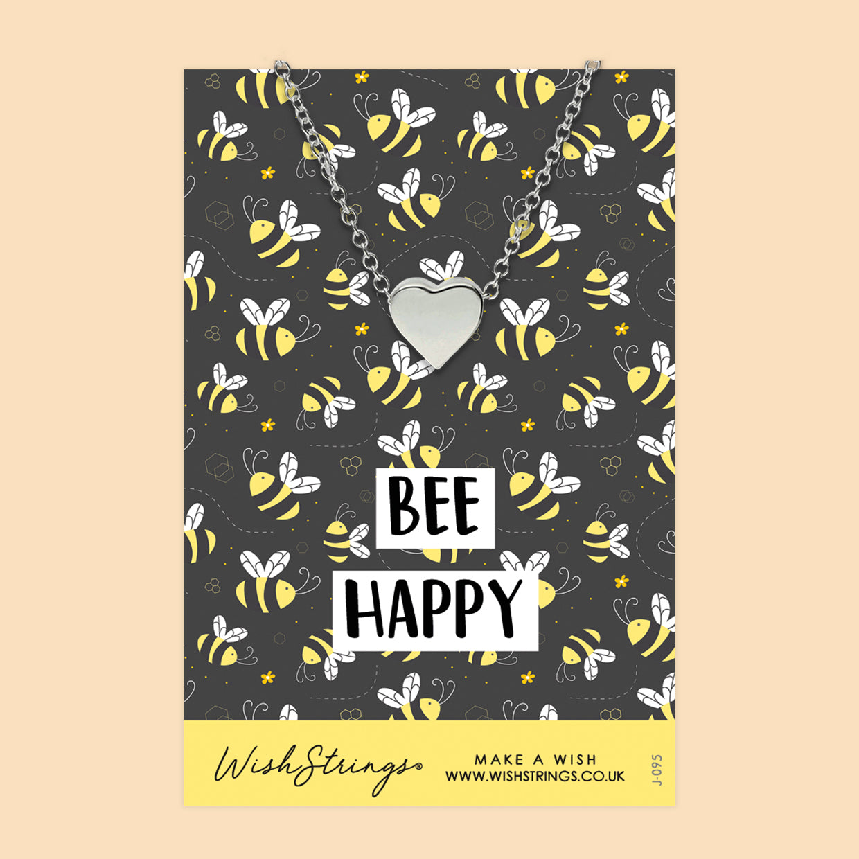 Bee Happy - Heart Necklace