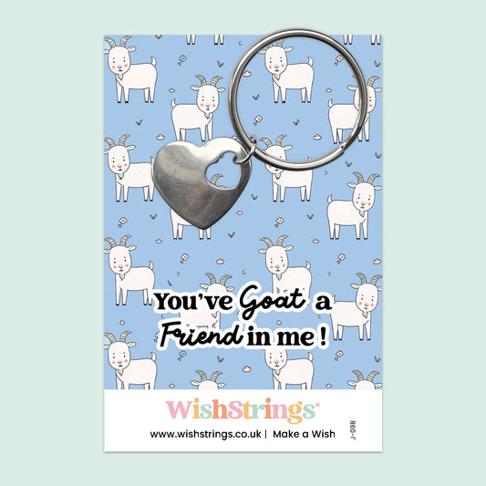 You’ve Goat a Friend in Me - Heart Keyring