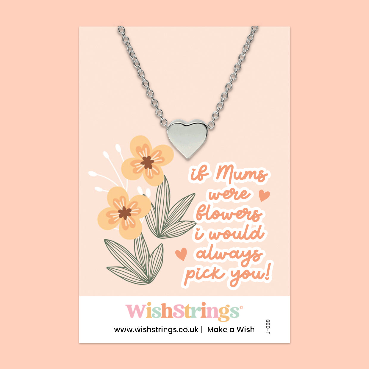 If Mums were Flowers - Heart Necklace