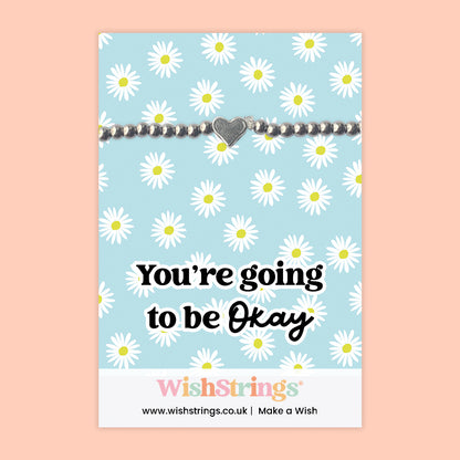 You Are Going to Be Okay - Heart Stretch Bracelet