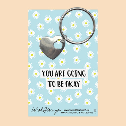 Be Okay - Heart Keyring