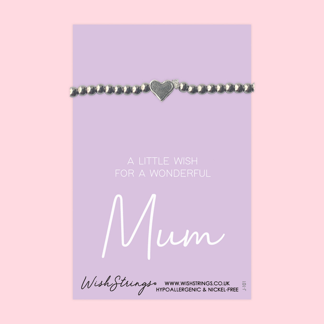 Mum - Heart Stretch Bracelet