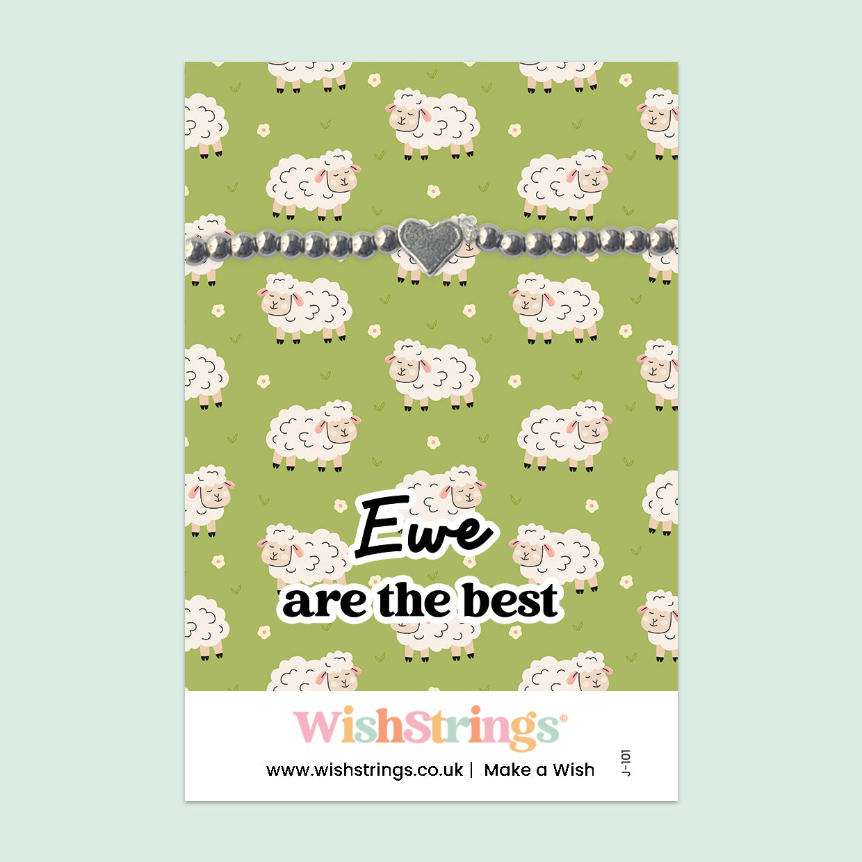 Ewe Are the Best - Heart Stretch Bracelet