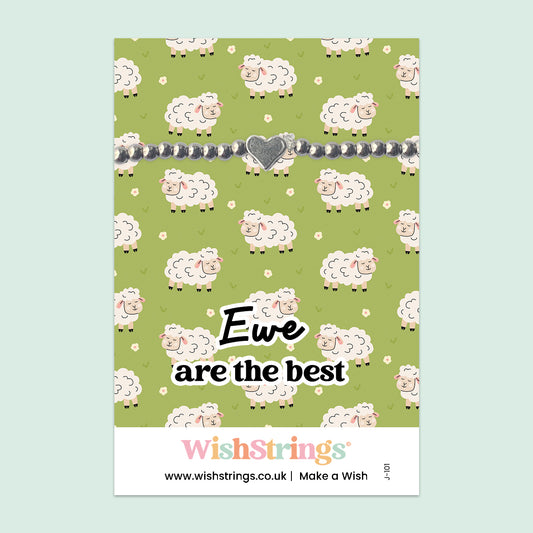 Ewe Are the Best - Heart Stretch Bracelet