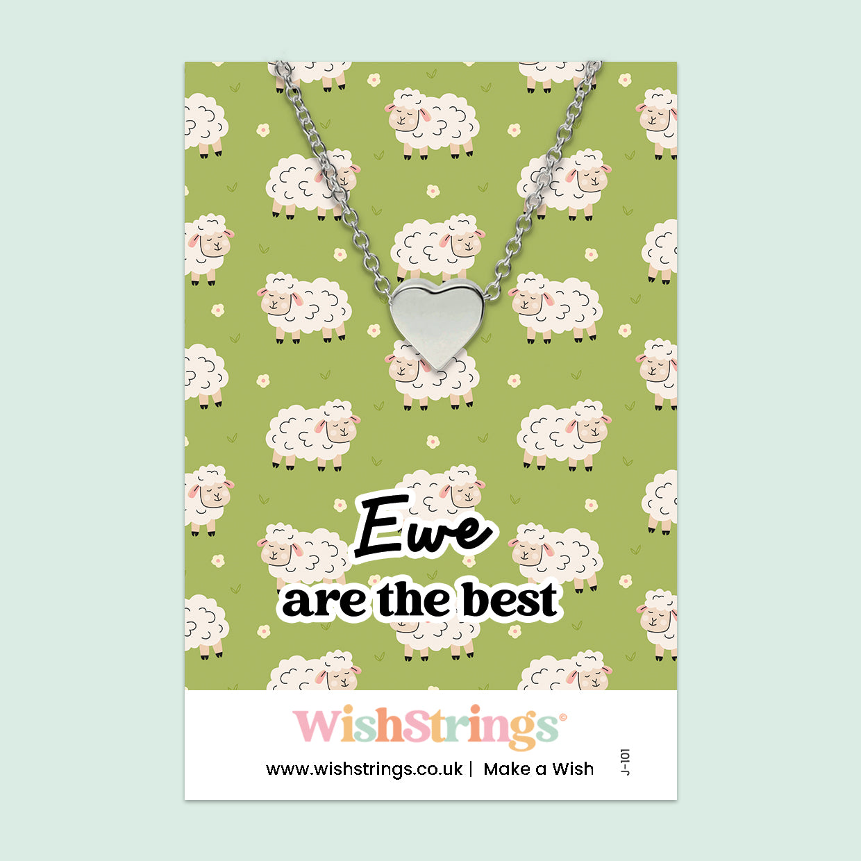 Ewe Are the Best - Heart Necklace