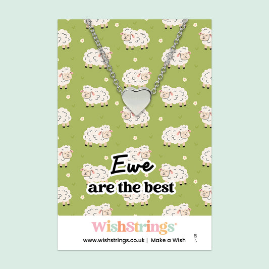 Ewe Are the Best - Heart Necklace