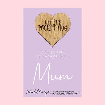 SALE - MUM - Oak Pocket Hug Token | S024-PH