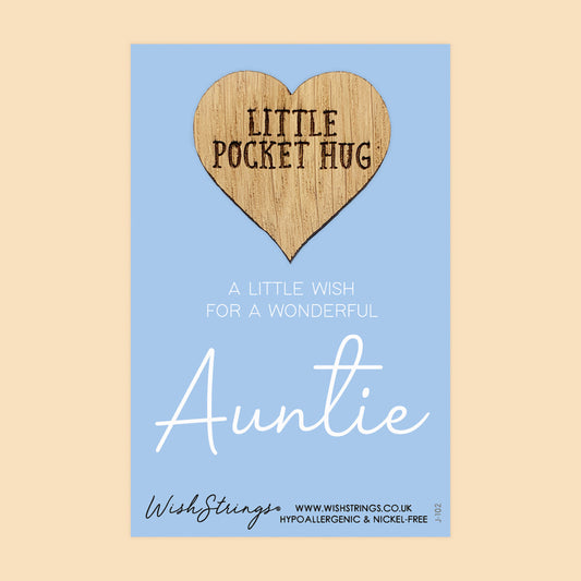 SALE - AUNTIE - Oak Pocket Hug Token | S106-PH