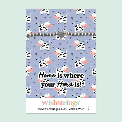 Home is Where Your Herd Is - Heart Stretch Bracelet