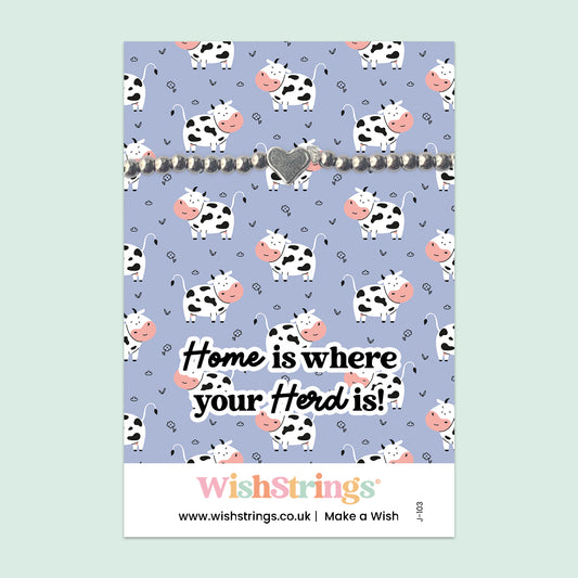 Home is Where Your Herd Is - Heart Stretch Bracelet