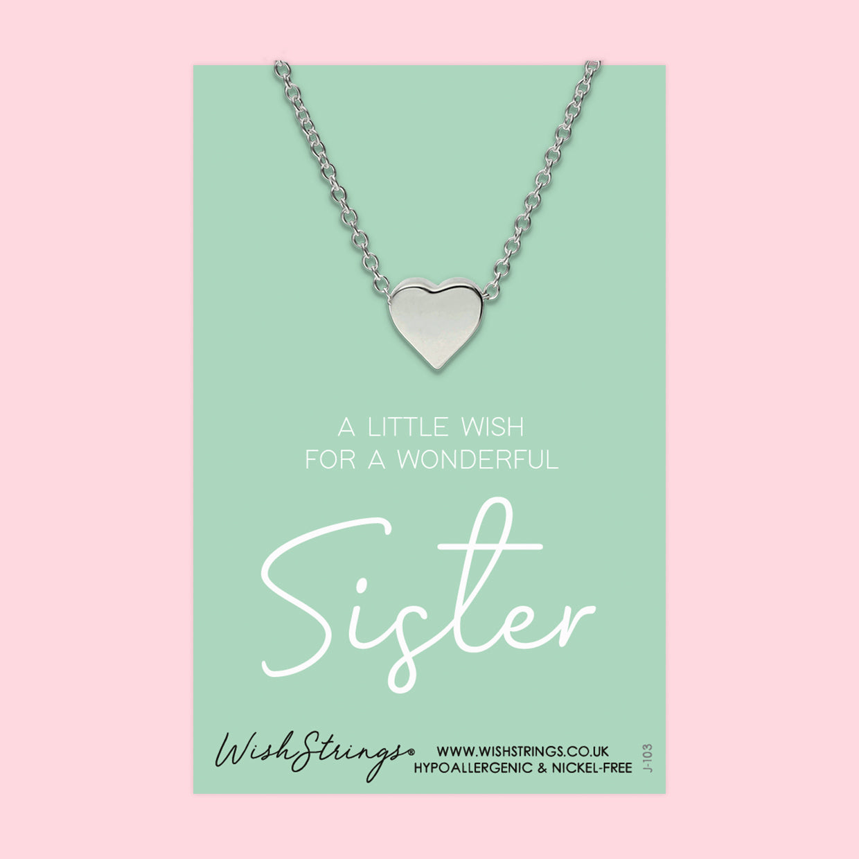 Sister - Heart Necklace