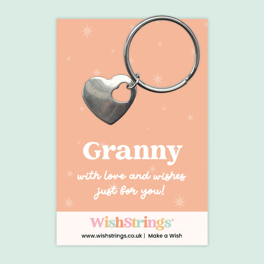 Granny - Heart Keyring