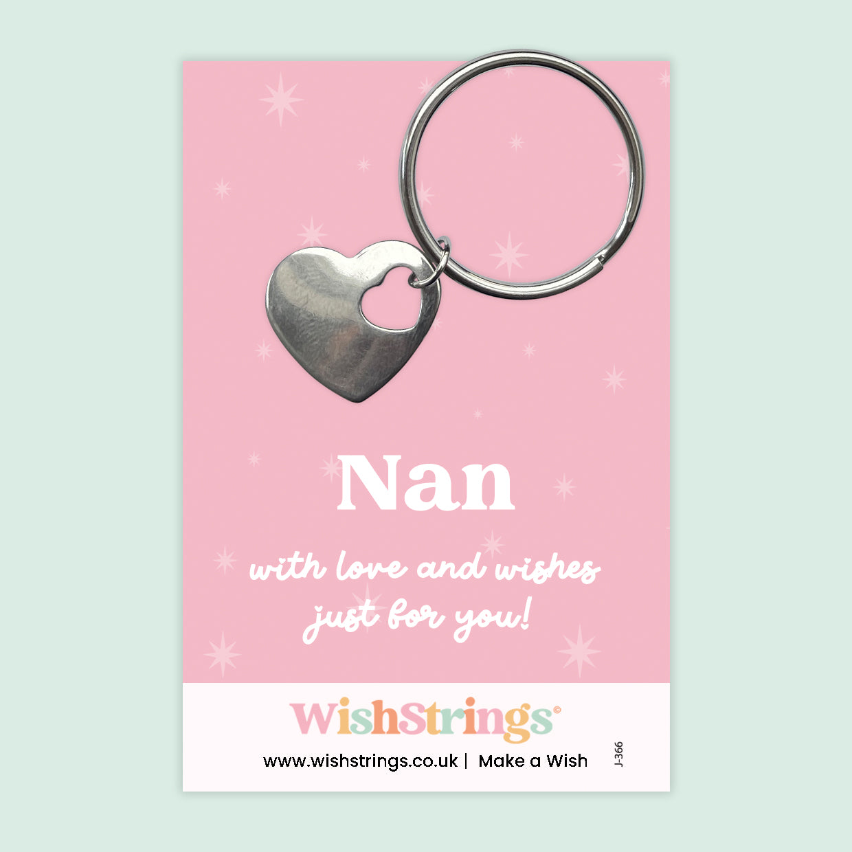 Nan - Heart Keyring
