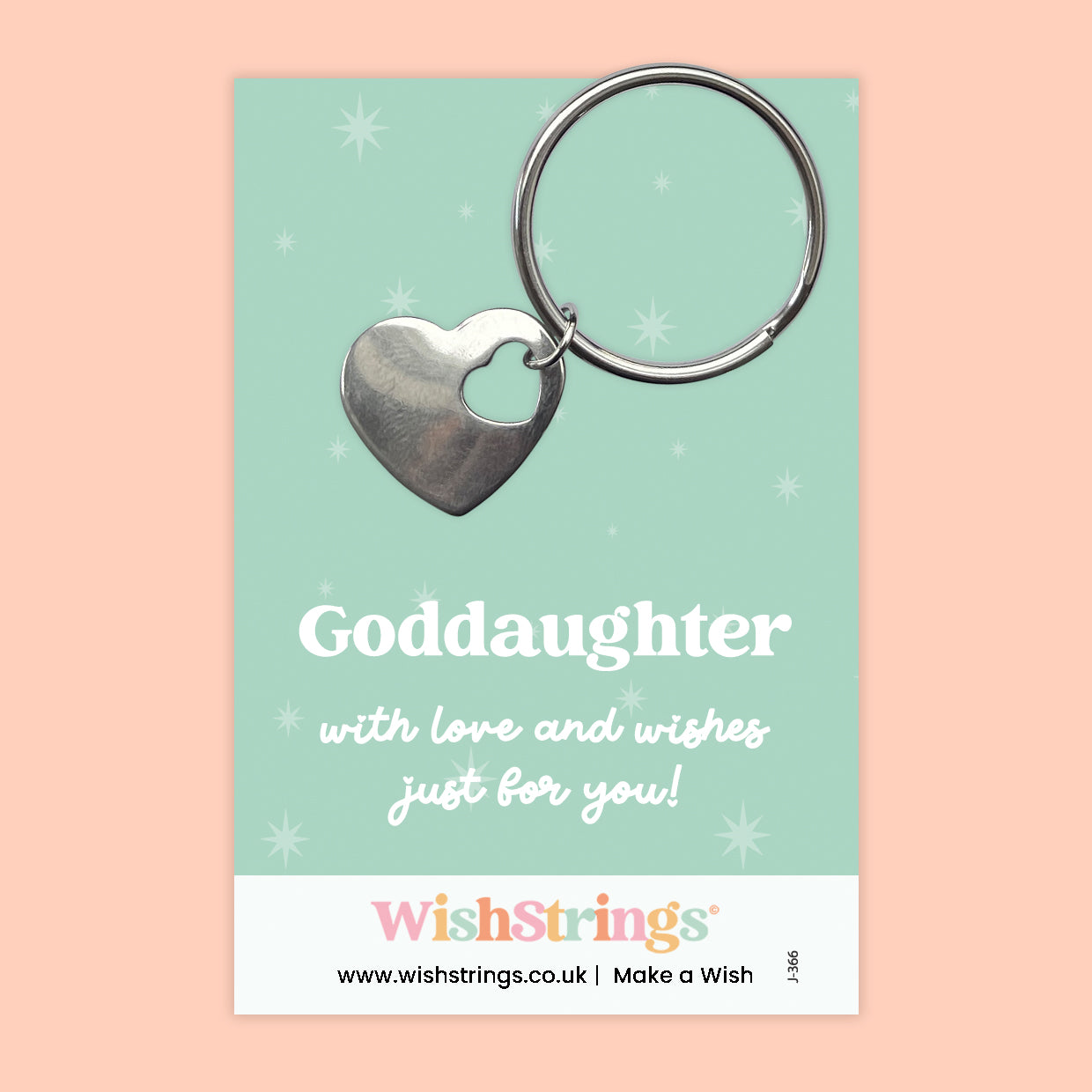 Goddaughter - Heart Keyring