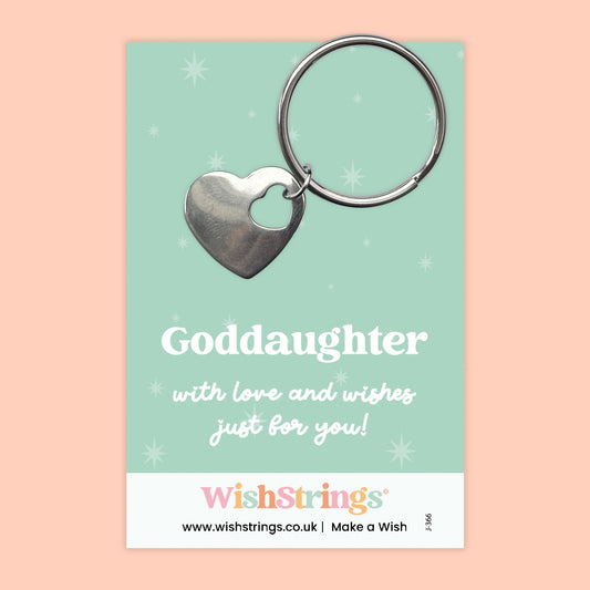 Goddaughter - Heart Keyring