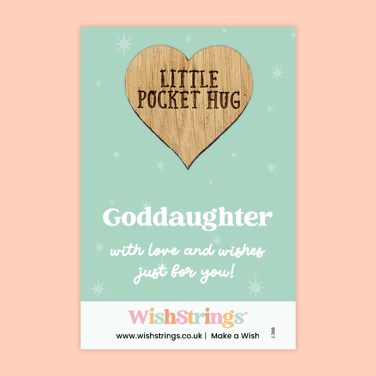 Female Relations Pocket Hug Collection | Wooden Heart Keepsakes for Mum, Sister & Daughter | Handmade Thoughtful Gifts