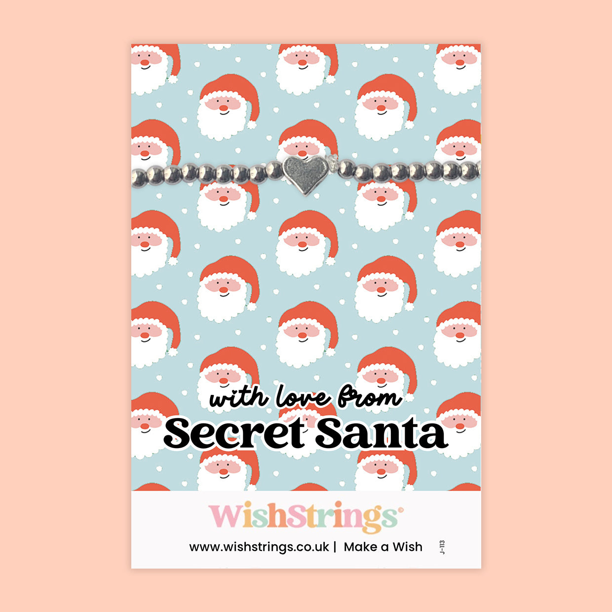 With Love from Secret Santa - Heart Stretch Bracelet