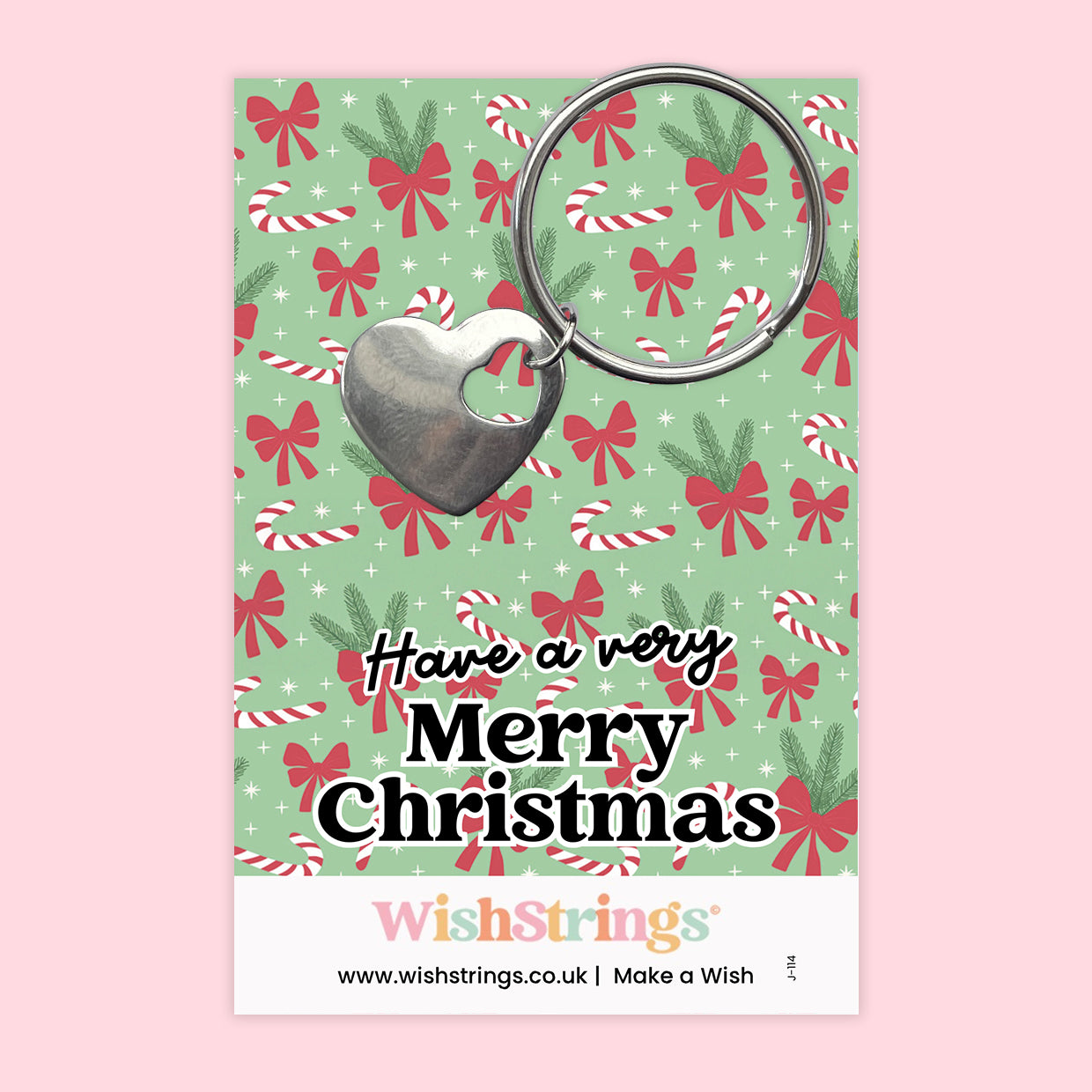 Have a Very Merry Christmas - Heart Keyring
