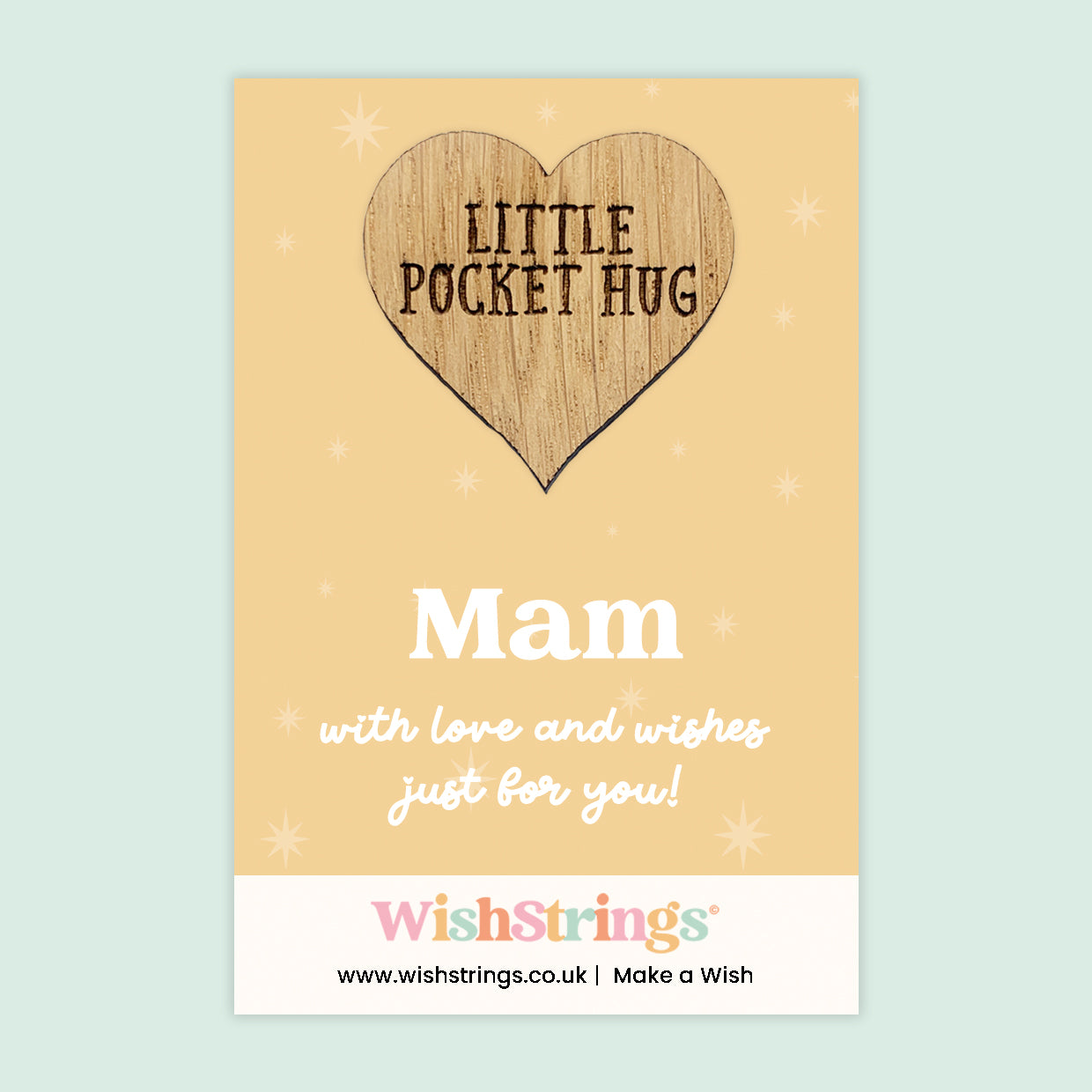 Female Relations Pocket Hug Collection | Wooden Heart Keepsakes for Mum, Sister & Daughter | Handmade Thoughtful Gifts