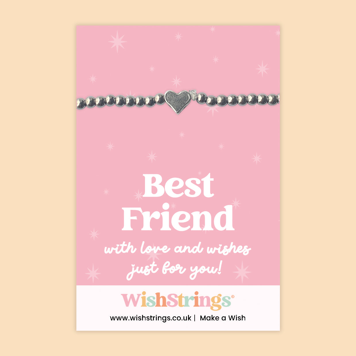 Best Friend - Heart Stretch Bracelet