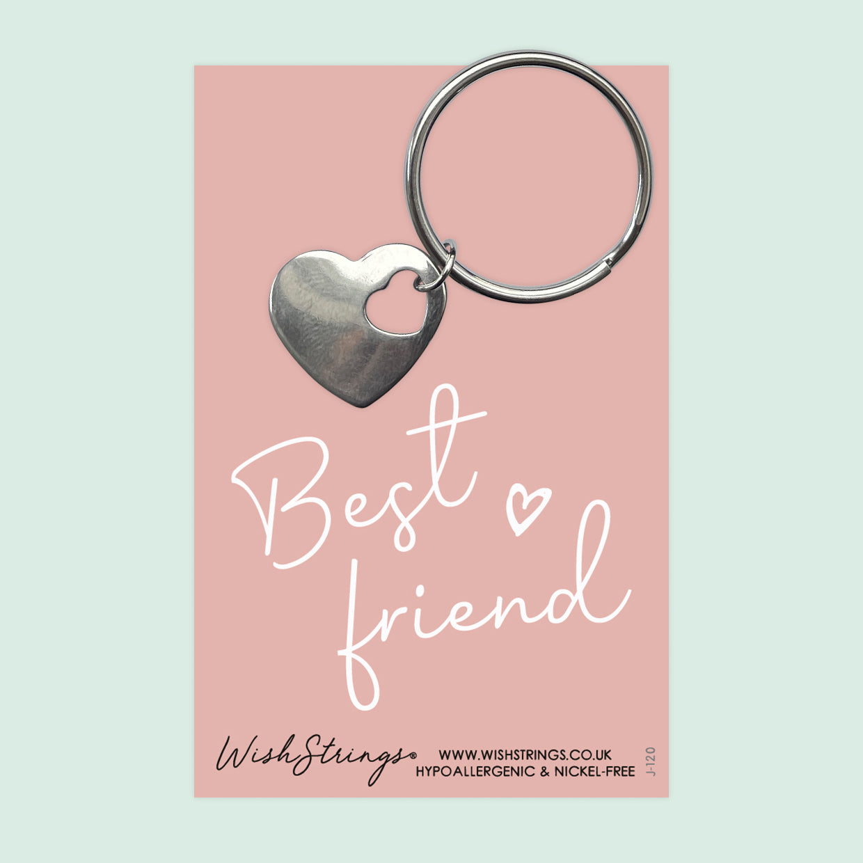 Best Friend - Heart Keyring