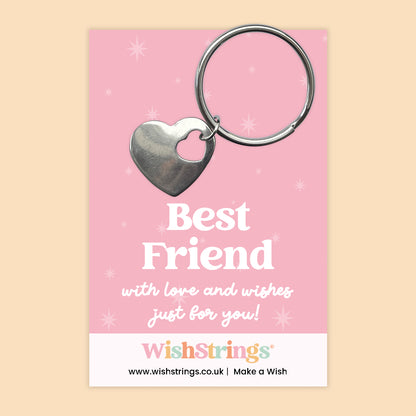 Best Friend - Heart Keyring