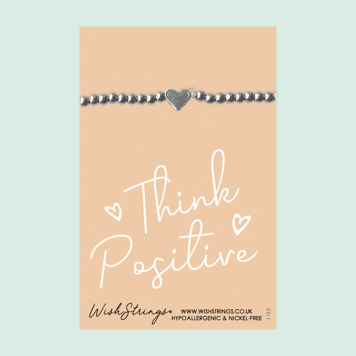 Think Positive - Heart Stretch Bracelet