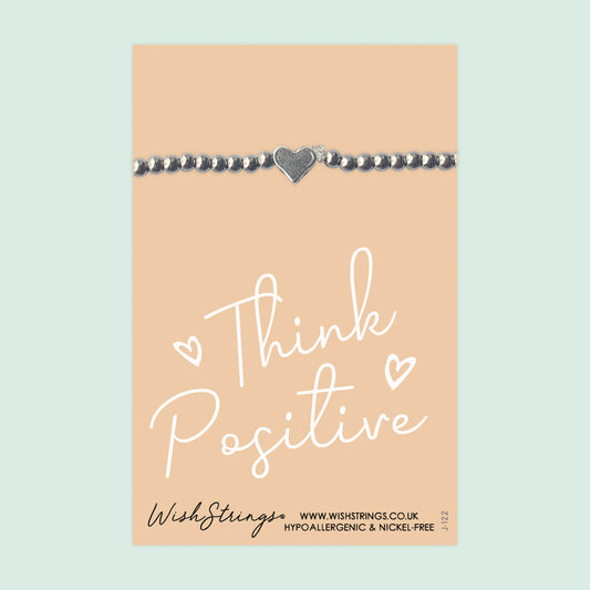 Think Positive - Heart Stretch Bracelet