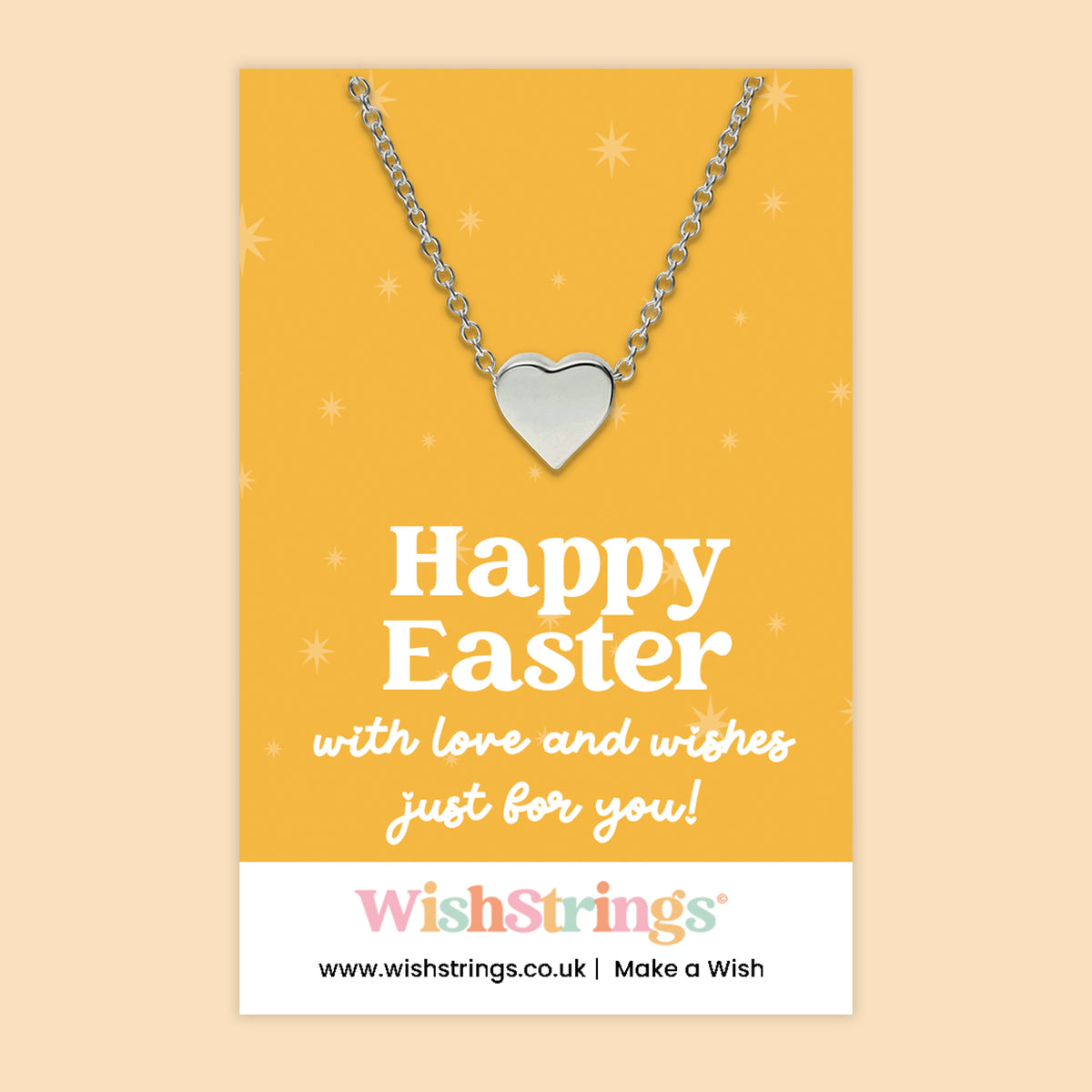 Happy Easter - Heart Necklace