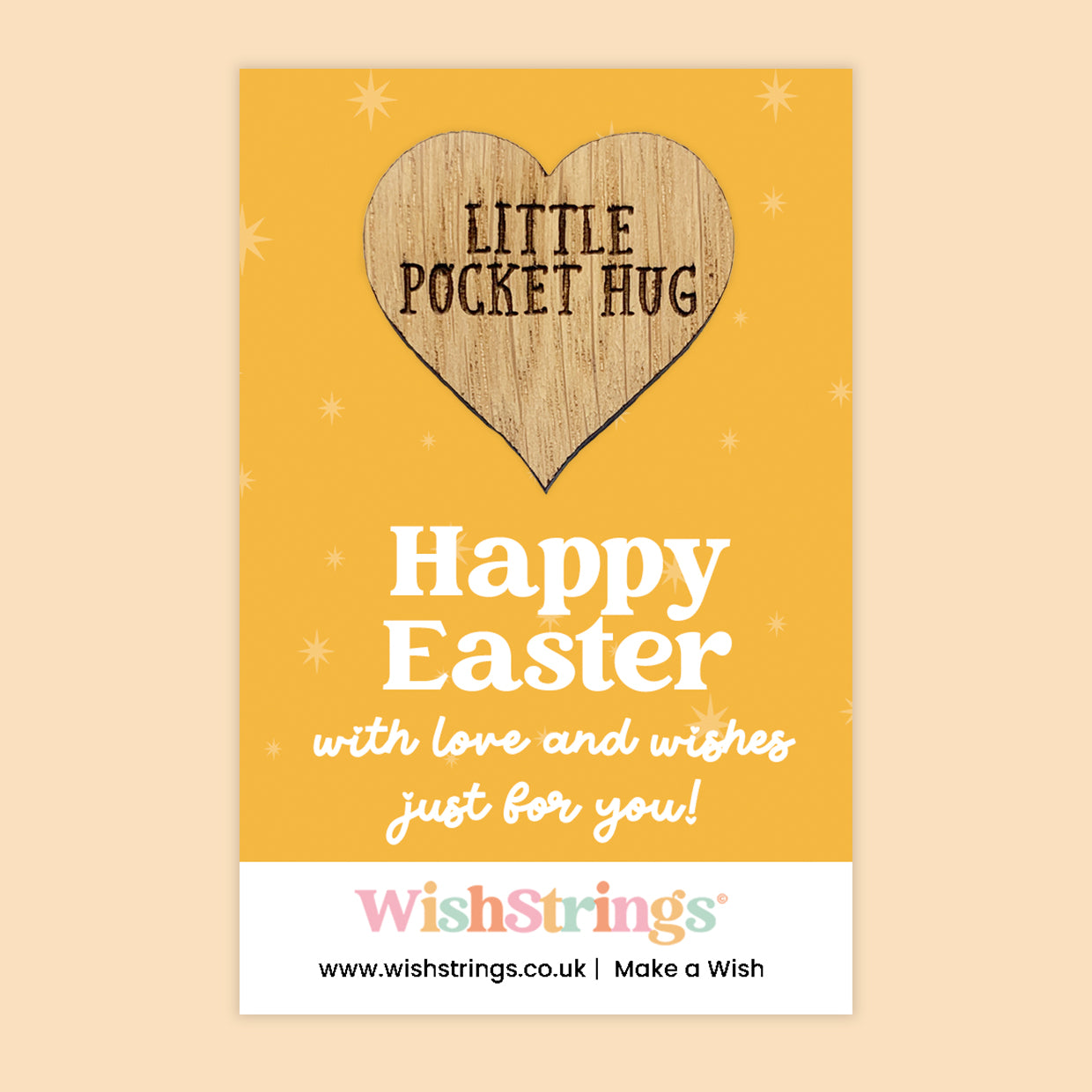 Easter Wishes Collection – 6 Pocket Hugs & 6 WishStrings | Easter Gifts & Spring Keepsakes | Handmade Seasonal Gifts
