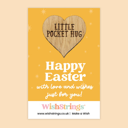 Easter Wishes Collection – 6 Pocket Hugs & 6 WishStrings | Easter Gifts & Spring Keepsakes | Handmade Seasonal Gifts