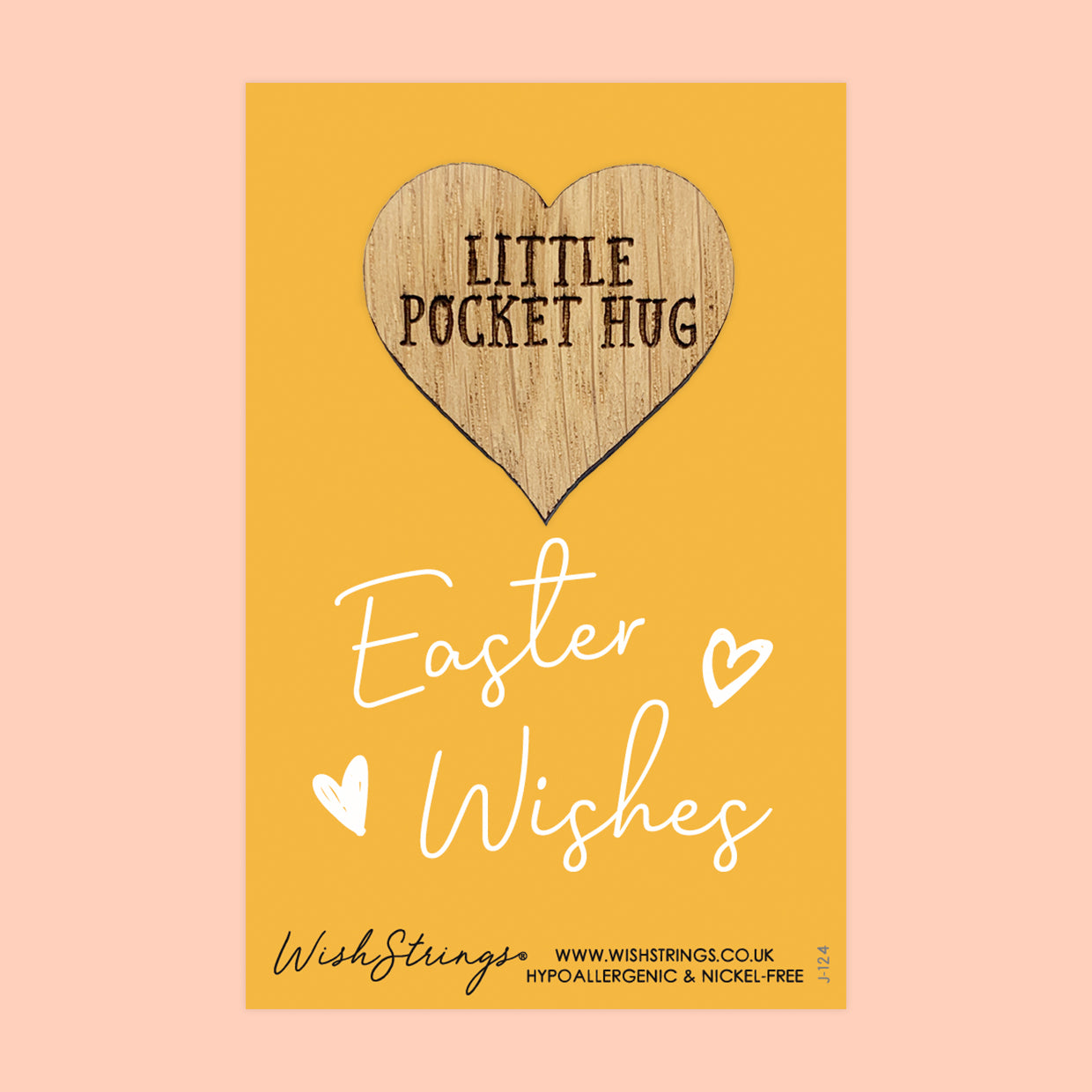 Easter Wishes - Oak Pocket Hug Token | S161