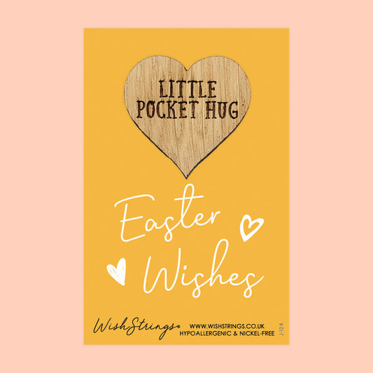 Easter Wishes - Oak Pocket Hug Token | S161