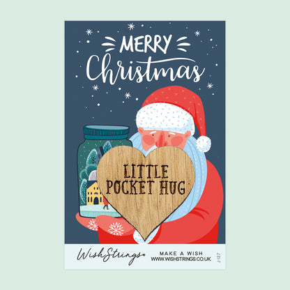 Christmas Santa - Pocket Hug - Keepsake Token